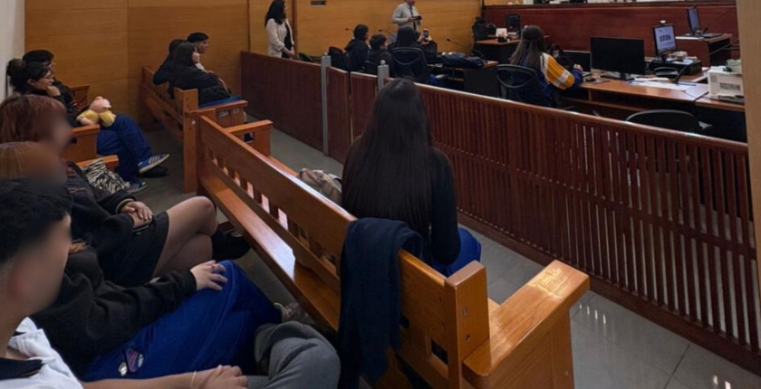 Estudiantes visitan el Tribunal de Ovalle